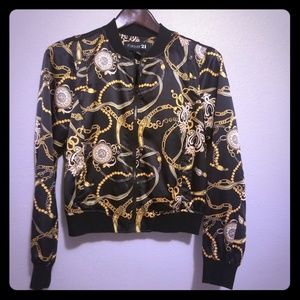 Forever 21 versace inspired print jacket